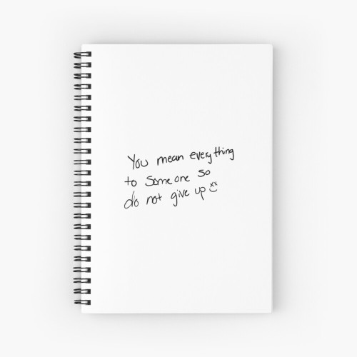 Louis Tomlinson Notebook - Louis Tomlinson handwriting do not give up Spiral Notebook