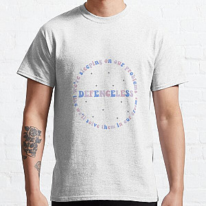 Louis Tomlinson T-Shirts - Defenceless Lyrics Louis Tomlinson, Walls Classic T-Shirt RB0308