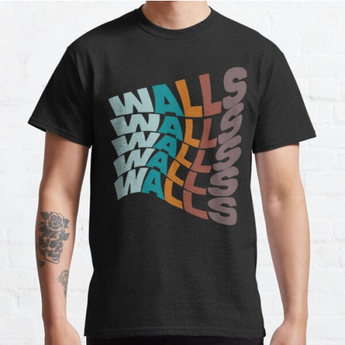 Louis Tomlinson T-Shirts - Walls Louis Tomlinson block colours v4 Classic T-Shirt RB0308