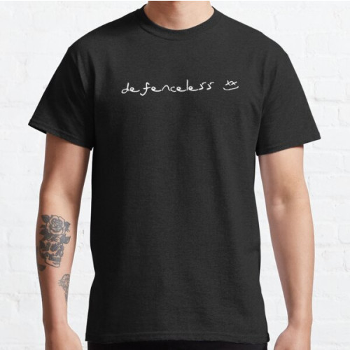Louis Tomlinson T-Shirts - Louis Tomlinson defenceless handwriting Classic T-Shirt RB0308