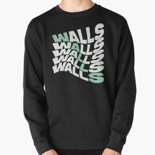 Louis Tomlinson Sweatshirts - Walls Louis Tomlinson coloured stripe mint green Pullover Sweatshirt RB0308