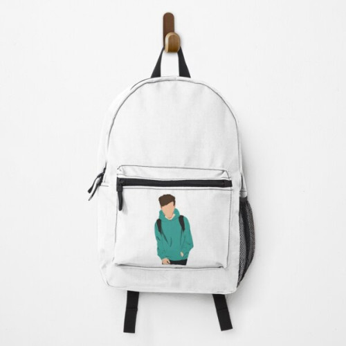 Louis Tomlinson Backpacks - Louis Tomlinson green hoodie Backpack RB0308