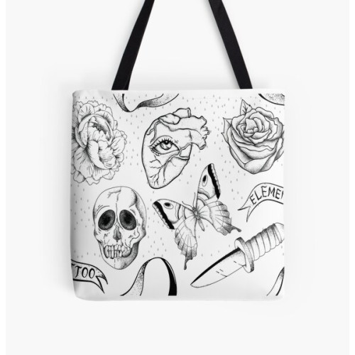 Louis Tomlinson Bags - Louis Tomlinson tattoos All Over Print Tote Bag RB0308