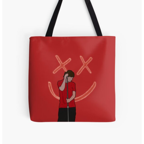 Louis Tomlinson Bags - Louis Tomlinson drawing All Over Print Tote Bag RB0308