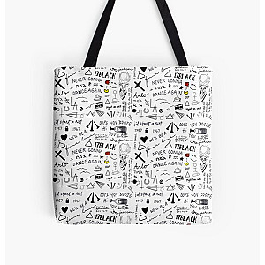 Louis Tomlinson Bags - Harry Styles x Louis Tomlinson tattoos  All Over Print Tote Bag RB0308