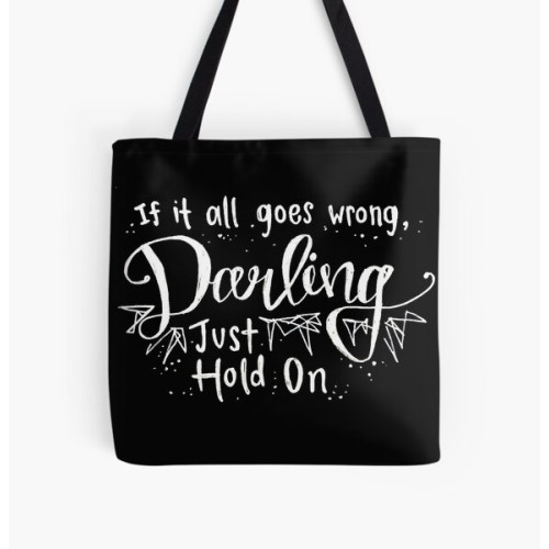 Louis Tomlinson Bags - Darling, Just Hold On - Louis Tomlinson All Over Print Tote Bag RB0308