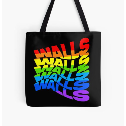 Louis Tomlinson Bags - Walls Louis Tomlinson rainbow All Over Print Tote Bag RB0308