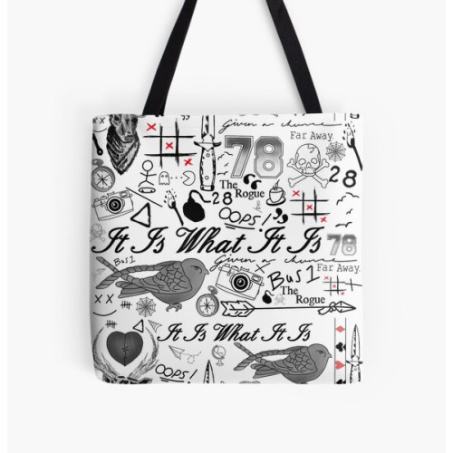 Louis Tomlinson Bags - Louis Tomlinson tattoos design All Over Print Tote Bag RB0308