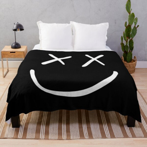 Louis Tomlinson Blanket - Best Seller - Louis Tomlinson Logo Smile Merchandise Throw Blanket RB0308