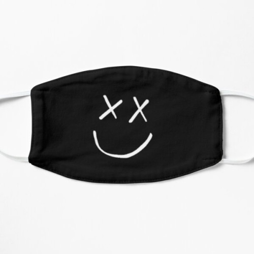 Louis Tomlinson Face Masks - single smiley mask; Louis Tomlinson Flat Mask RB0308