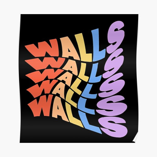Louis Tomlinson Posters - Louis Tomlinson Rainbow Walls  Poster RB0308