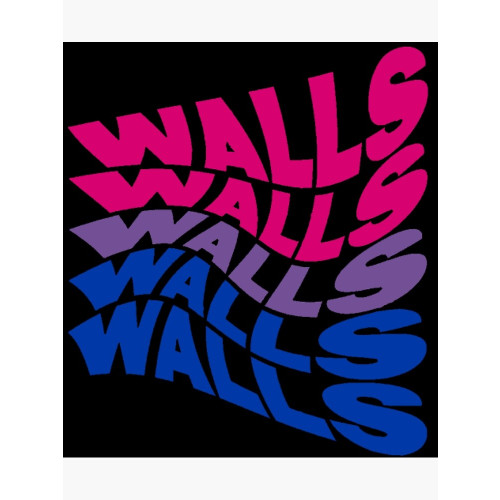 Louis Tomlinson Posters - Louis Tomlinson Walls logo bisexual flag  Poster RB0308