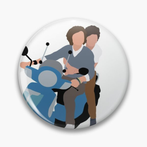 Louis Tomlinson Pins - Harry Styles and Louis Tomlinson on a Moped Pin RB0308